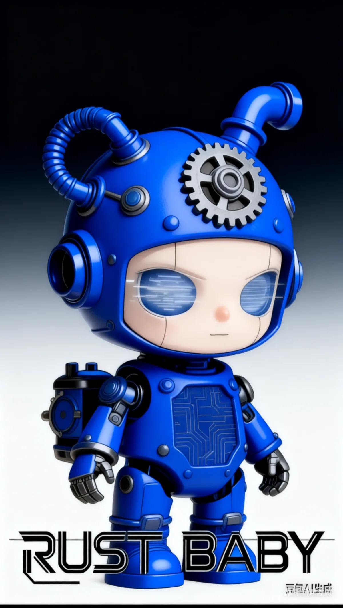 RUST-BABY art toy render 1