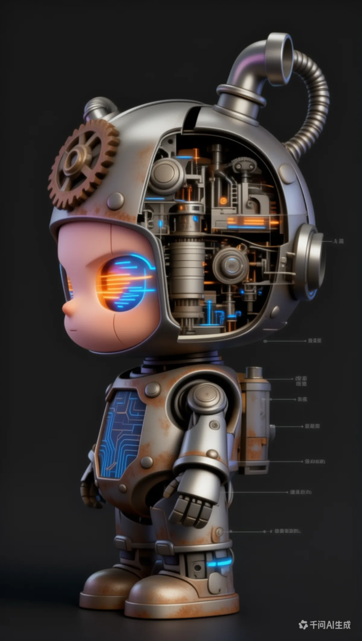 RUST-BABY art toy render 4