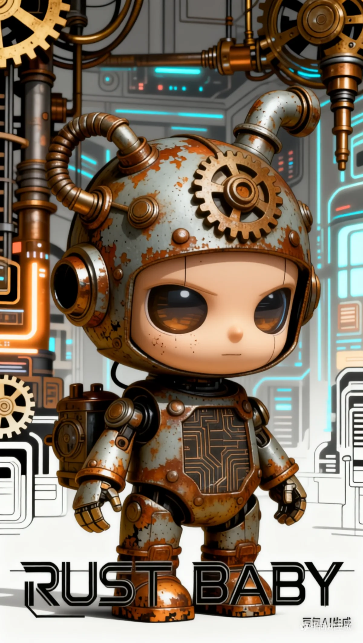 RUST-BABY art toy render 5