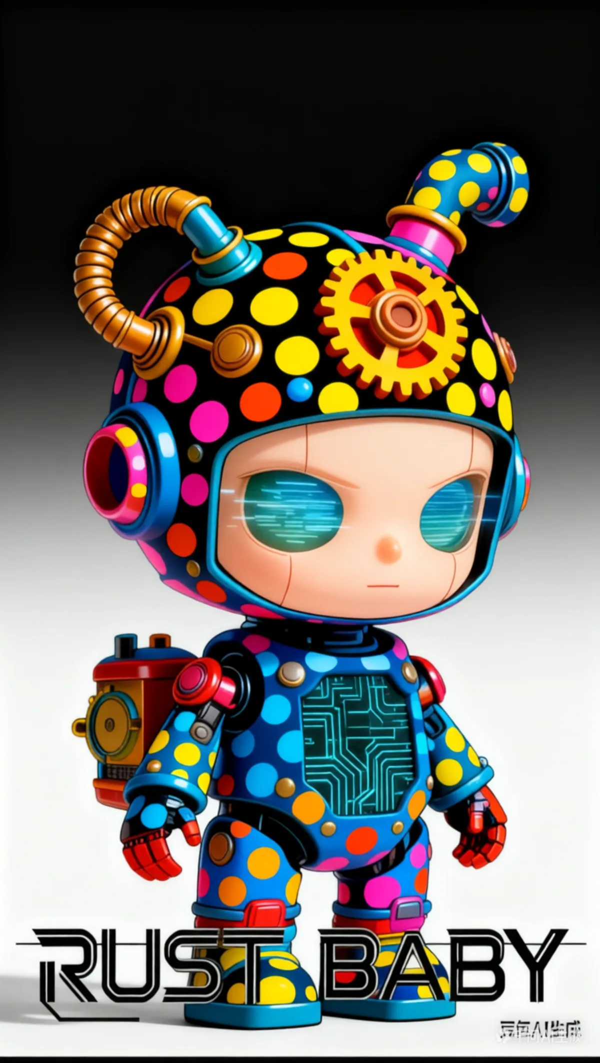 RUST-BABY art toy render 6