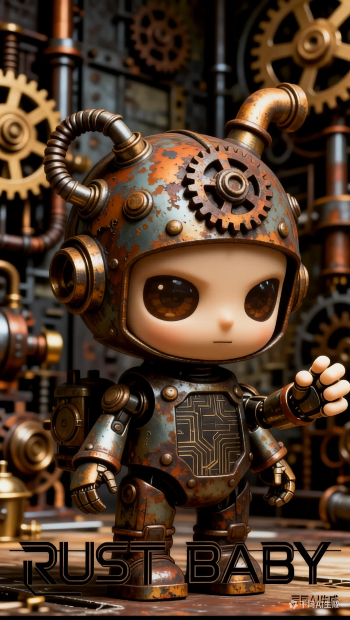 RUST-BABY art toy render 7