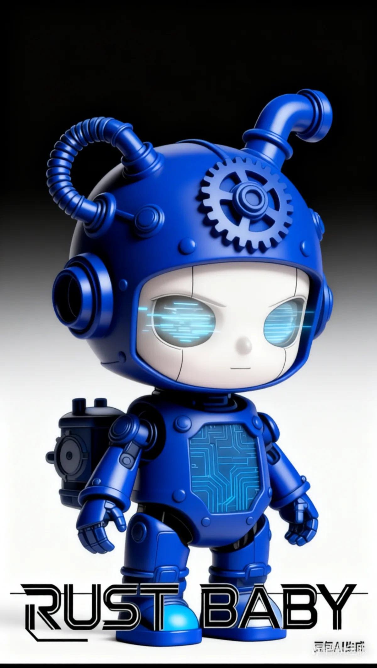 RUST-BABY art toy render 12