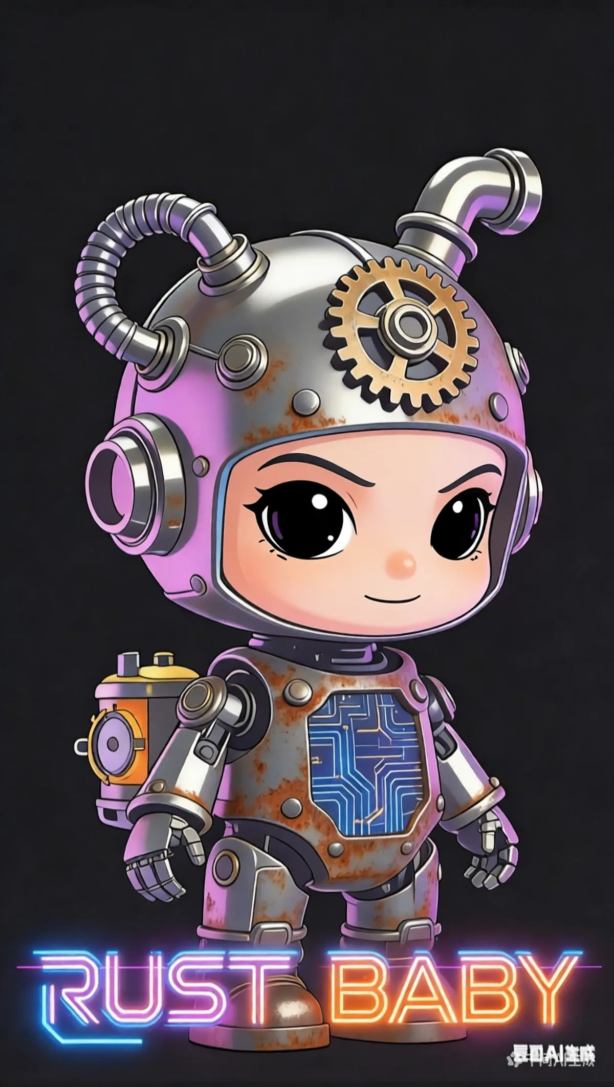 RUST-BABY art toy render 15